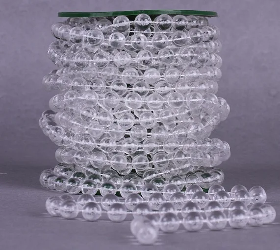 2 ярда хрустальных бусин гирлянда Жемчужная Нить акриловая Хрустальная бусина