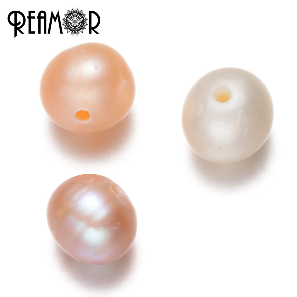 REAMOR 64pcs/lot Oysters Pearls Natural Freeform Freshwater Pearl Beads For DIY Women Bracelet & Necklace Jewelry Making