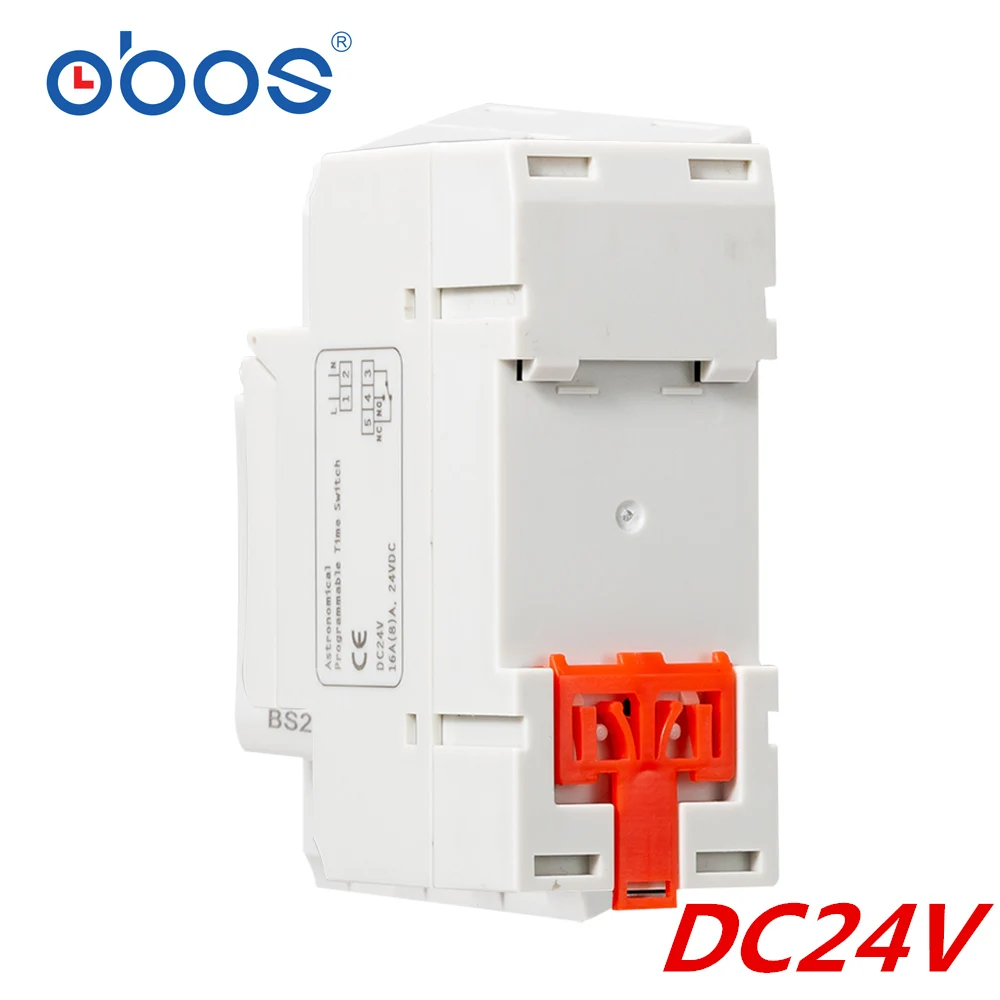 DC24V Астрономический программируемый переключатель времени BS26W AC220V программируемый цифровой таймер 16A напряжение на выбор AC110V DC12V DC24V - Цвет: DC24V
