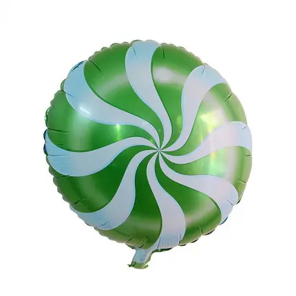 green 10 шт./партия, цветные шарики из фольги конфет, 18 дюймов, Круглый Леденец, Алюминиевые шарики, свадебные украшения для детской вечеринки на день рождения - Цвет: green