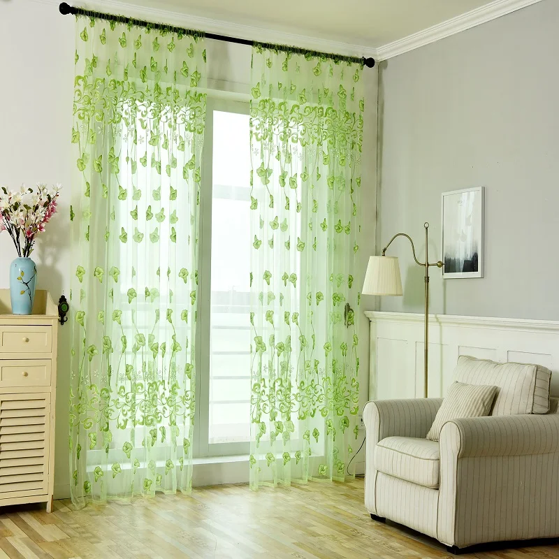 Декоративные окна Cortinas маленький цветок вуаль тюль Morning Glory оконные шторы для