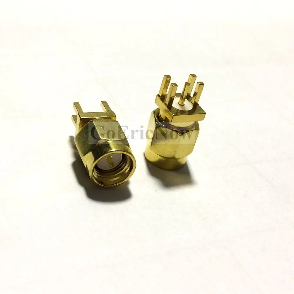 5 шт. RF коаксиальный 50 Ом SMA Штекерный край/прямой разъем для пайки печатной платы