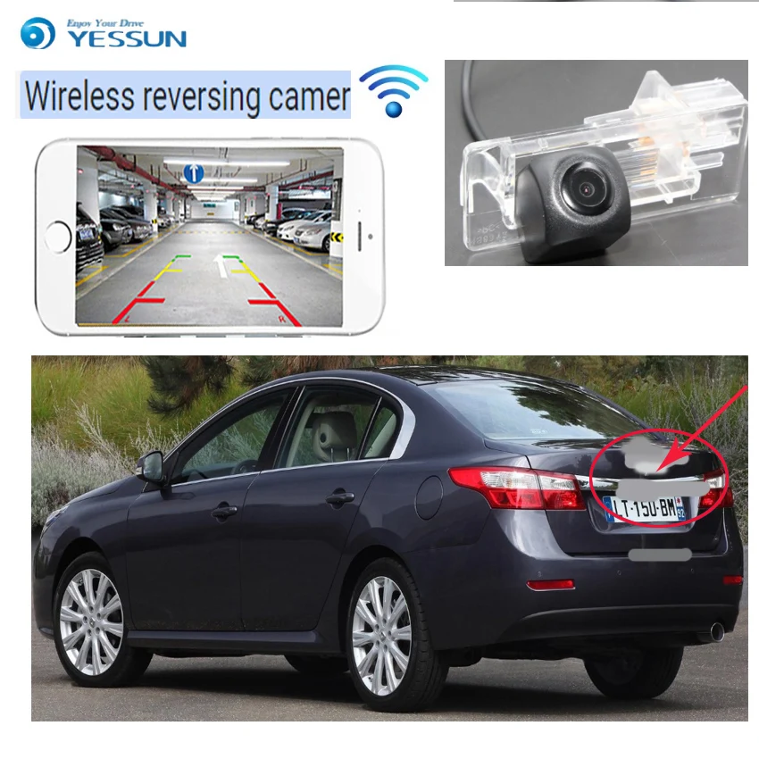 YESSUN car HD wireless rear view camera For Renault Master for Opel Movano 2010~2015 CCD Night Vision License Plate Camera
