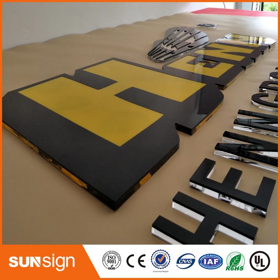 Уличная реклама акриловый светящиеся знаки 3D буквы по индивидуальному заказу|3d