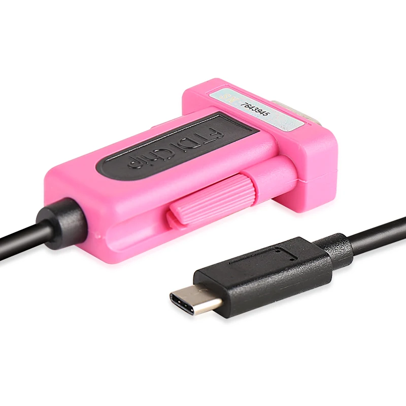 Новейший переходник с Type-C на последовательный кабель USB2.0 DB9 RS232 COM конвертер 20 см |