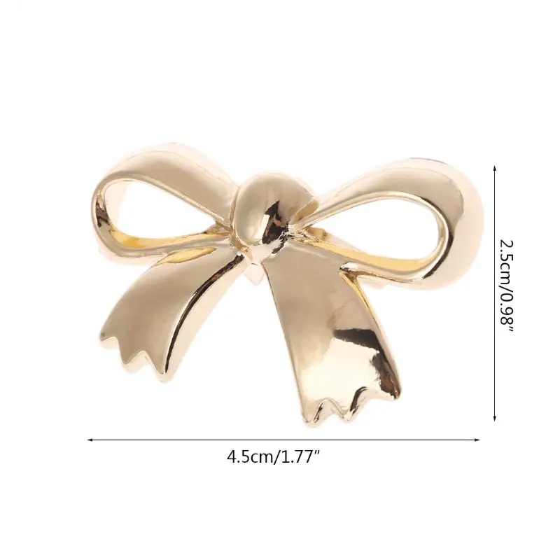 

Fashion New 1 Pc Cute Bowknot Metal Bag Decoration DIY Craft Replacement Handbag Purse Bag Accessories