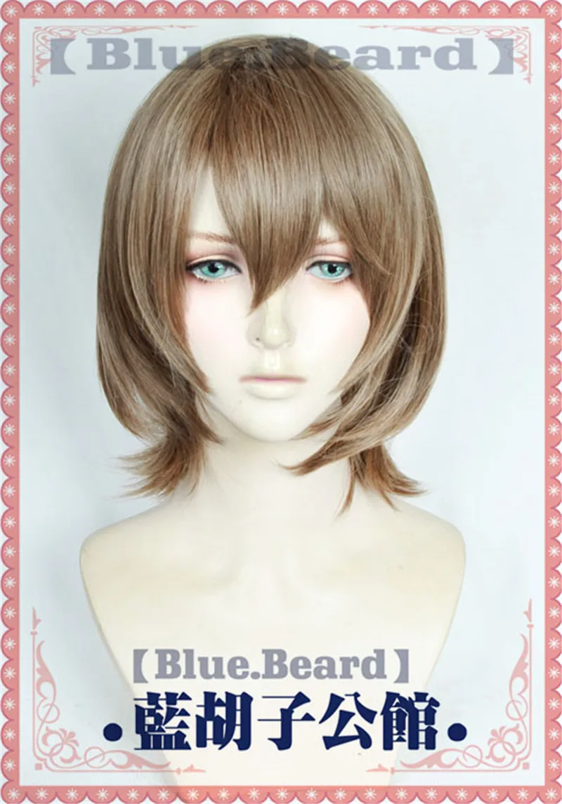 

Persona 5 Goro Akechi Cosplay Wig Unisex Anime wig Costume Party Brown Heat Resistant Synthetic Hair Wig +Cap+Track