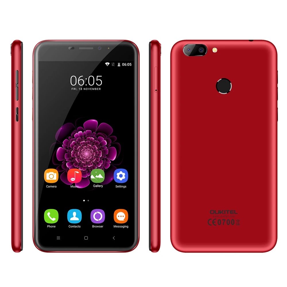 Oukitel U20 плюс 4 г Phablet 5.5 дюймов IPS Экран Android 6.0 mtk6737t ядра 2 ГБ Оперативная память 16