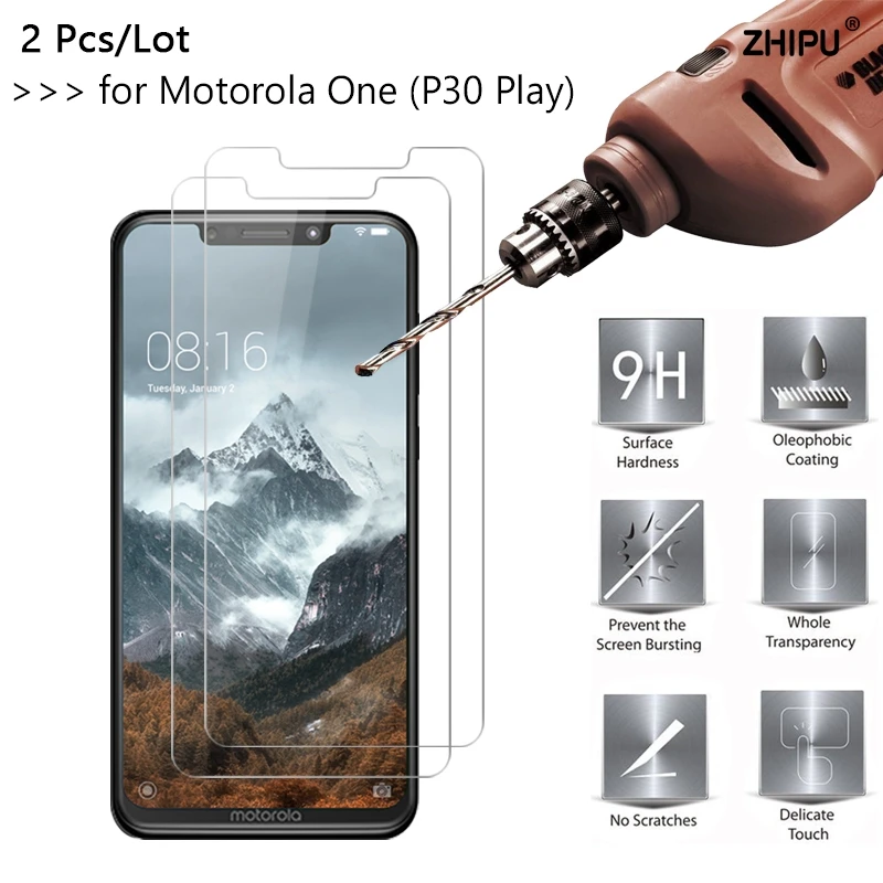 2 шт./лот 2.5D 0 26 мм 9H закаленное стекло для Motorola One (P30 Play) защитная пленка Moto P30 Play 5