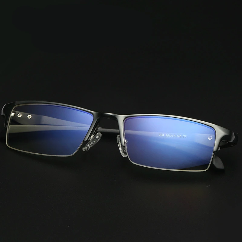 

Viodream Anti Blue Rays Flat Mirror Computer Goggles Aluminum Magnesium Half Glasses Frame Unisex Prescription Eyewear Frames