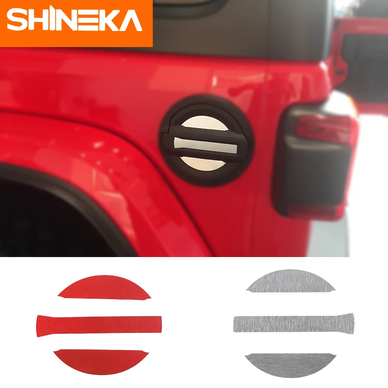 SHINEKA Автомобильная наклейка s топливный кран для Jeep Wrangler jl аксессуары 2018