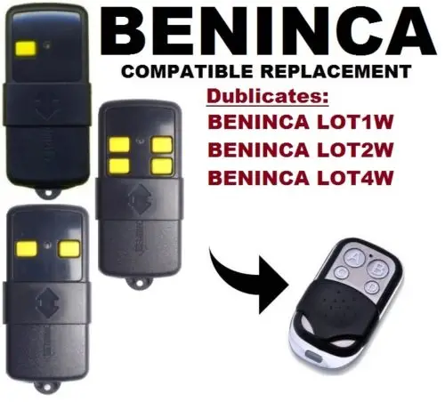 BENINCA LOT1W LOT2W LOT4W двери гаража/ворота дистанционного Управление замена/Дубликатор