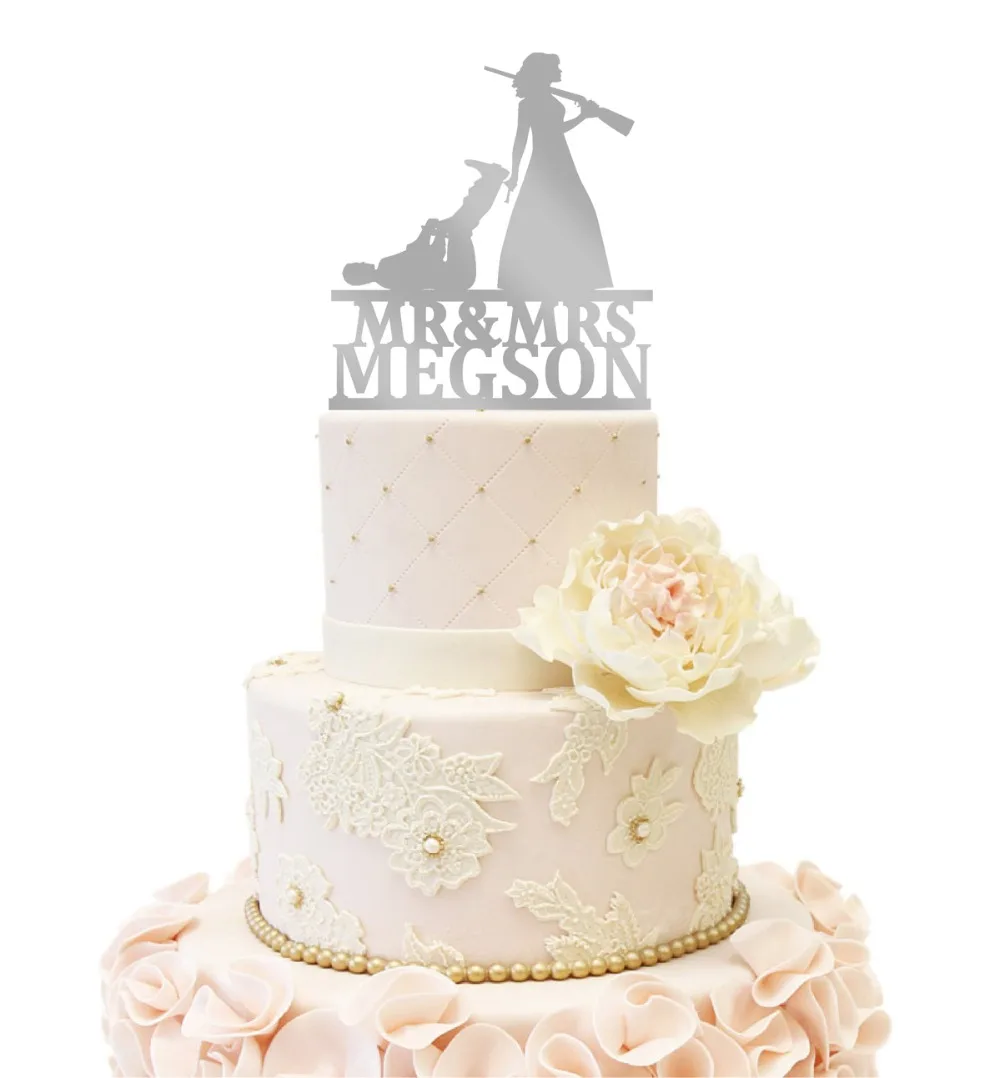 Hunt Is Over Свадебный Топпер для торта смешные свадебные украшения невесты и