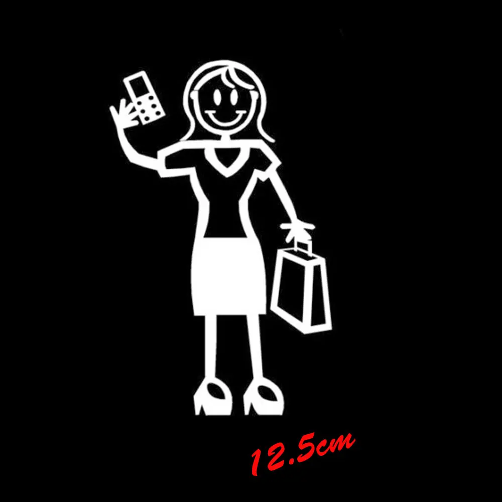 MY STICK FIGURE семейные наклейки на окна автомобиля для взрослых женщин винные