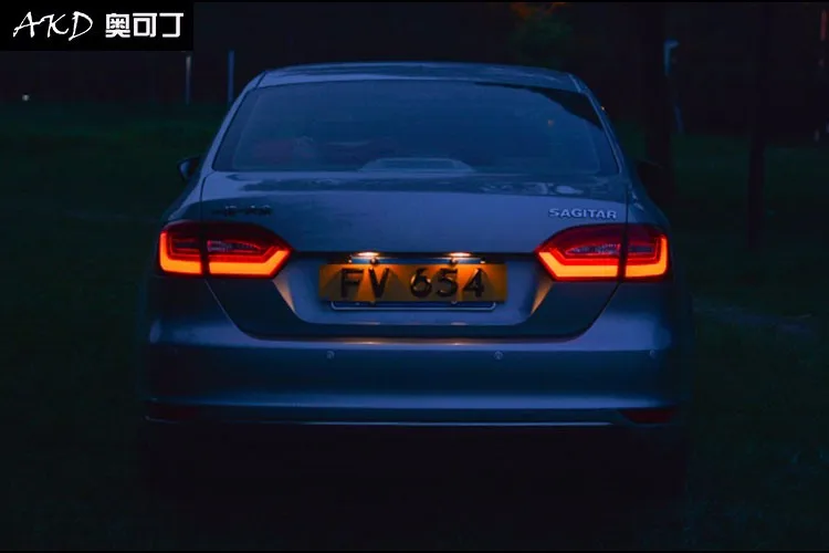 2011- для vw jetta светодиодный задние фонари для vw jetta MK6 светодиодный задних сигнальных огней, A4 модель светодиодные задние фары автомобиля Тюнинг Автомобильный светодиодный свет