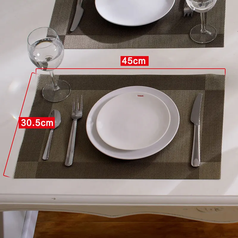 ОРЗ 4 шт. обеденный Настольный коврик из ПВХ теплоизоляция Non-Slip салфетки Пот Чаша