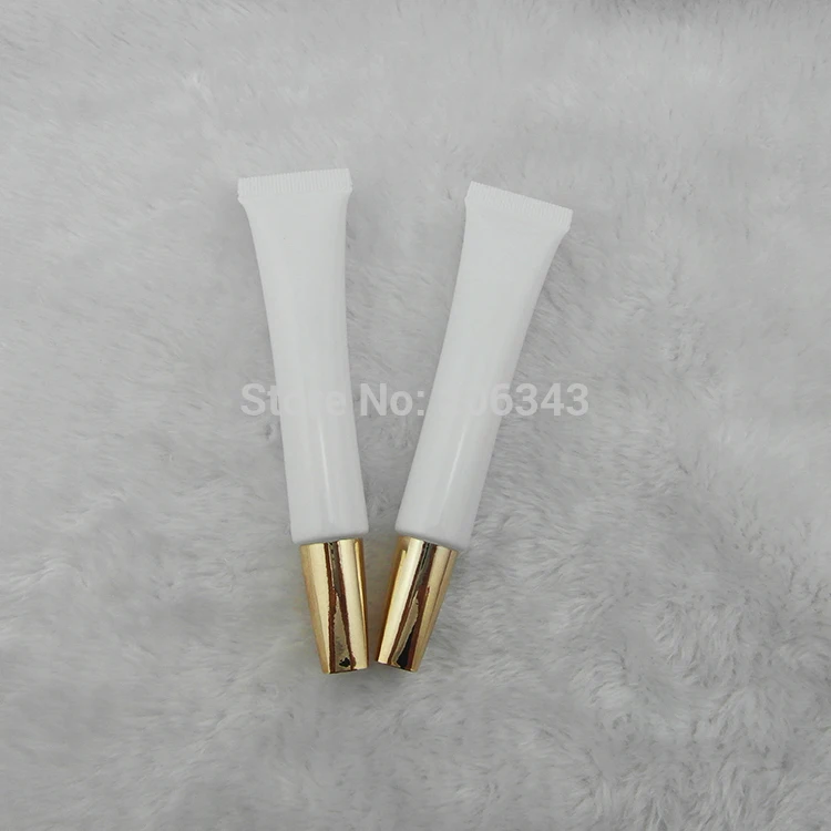 20ml white mildy wash soft tube or butter / handcream tube with gold lid(square top )