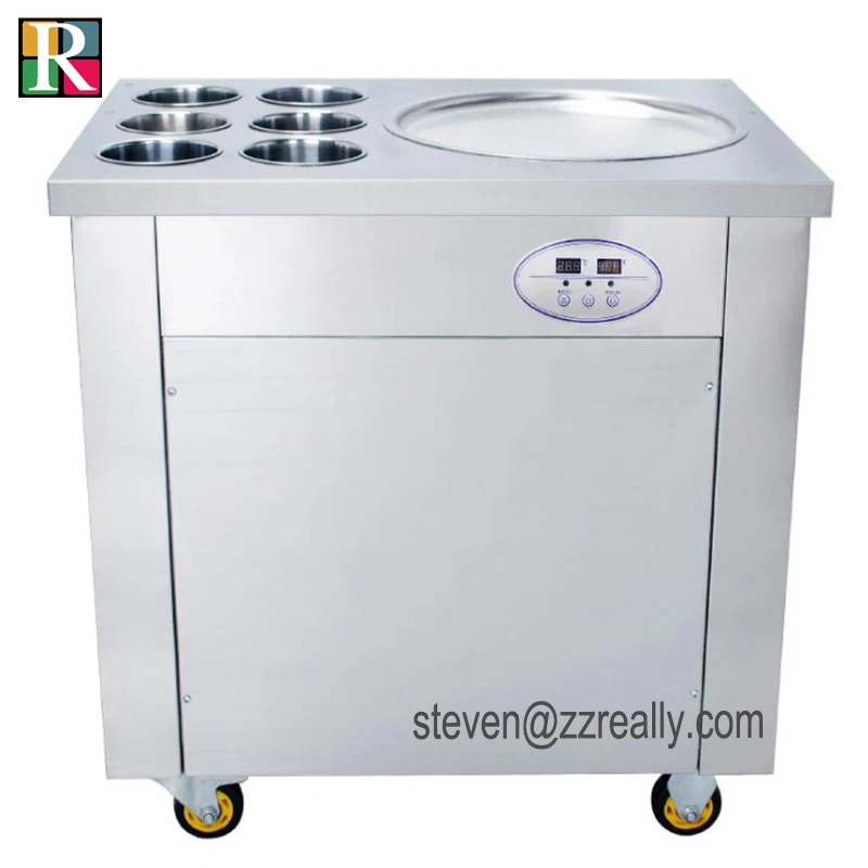 Машина для жарки мороженого самая популярная Одиночная сковорода Таиланд