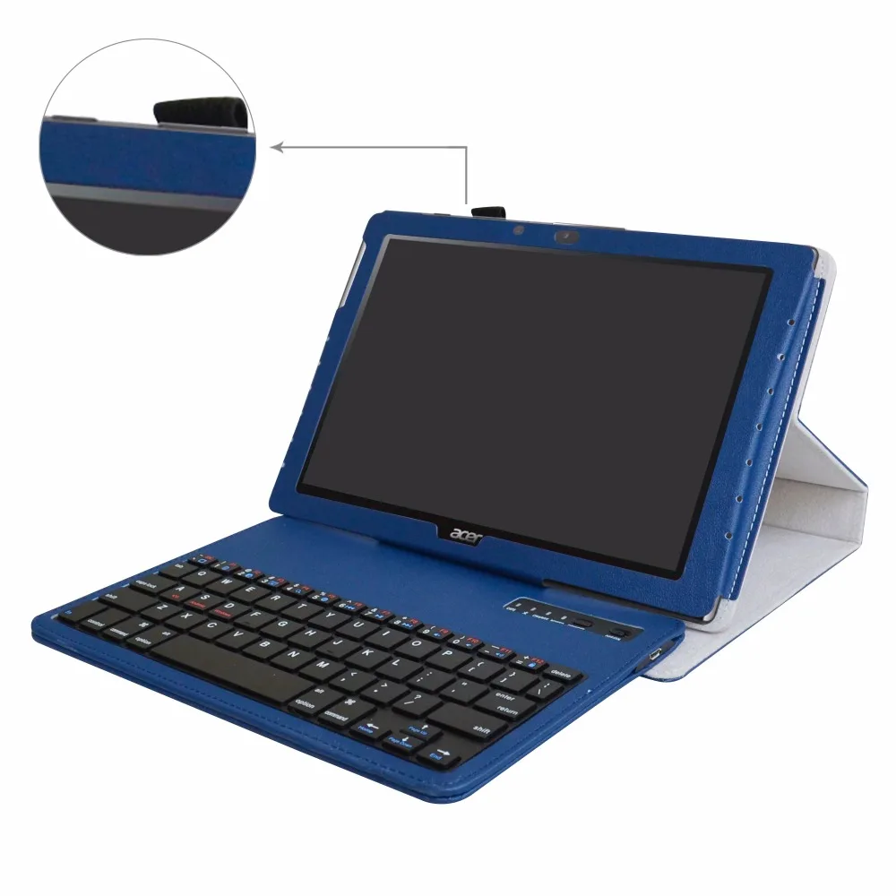 2в1 съемный чехол с клавиатурой Bluetooth для планшета acer Iconia One 10(B3-A40) 10,1 дюймов