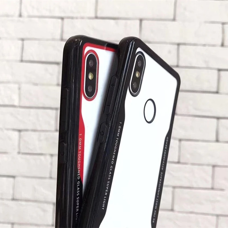 Прозрачный жесткий пластиковый акриловый чехол накладка для Xiaomi Mi 8 9 SE A1 A2 Lite