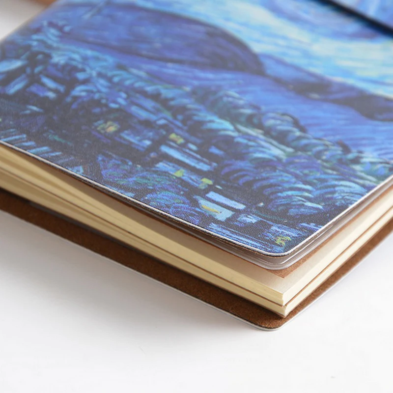 PU кожаный чехол тетрадь Ван Гог Картина маслом путешествия Дневник Блокнот Книга