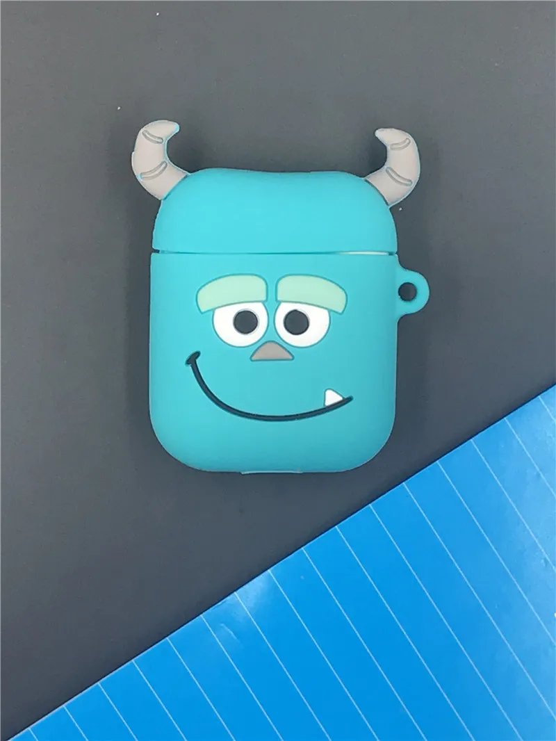 Мультяшный беспроводной Bluetooth чехол для наушников для Apple AirPods силиконовый зарядный чехол для наушников Защитный чехол для AirPods