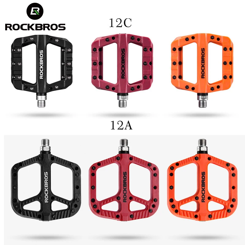 ROCKBROS Велоспортные сверхлегкие MTB BMX педали для велосипеда нейлоновые подшипники