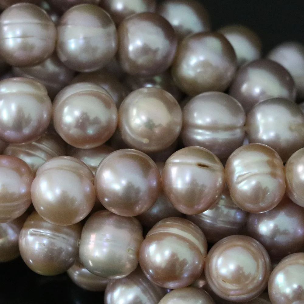 

Trendy purple freshwater natural pearl elegant nearround 9-10mm loose beads high qality fine women jewelry making 15inch B1380