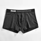 Мужские боксеры со средней талией, мужское нижнее белье, хлопковые дышащие трусы-боксеры, однотонные мужские трусы