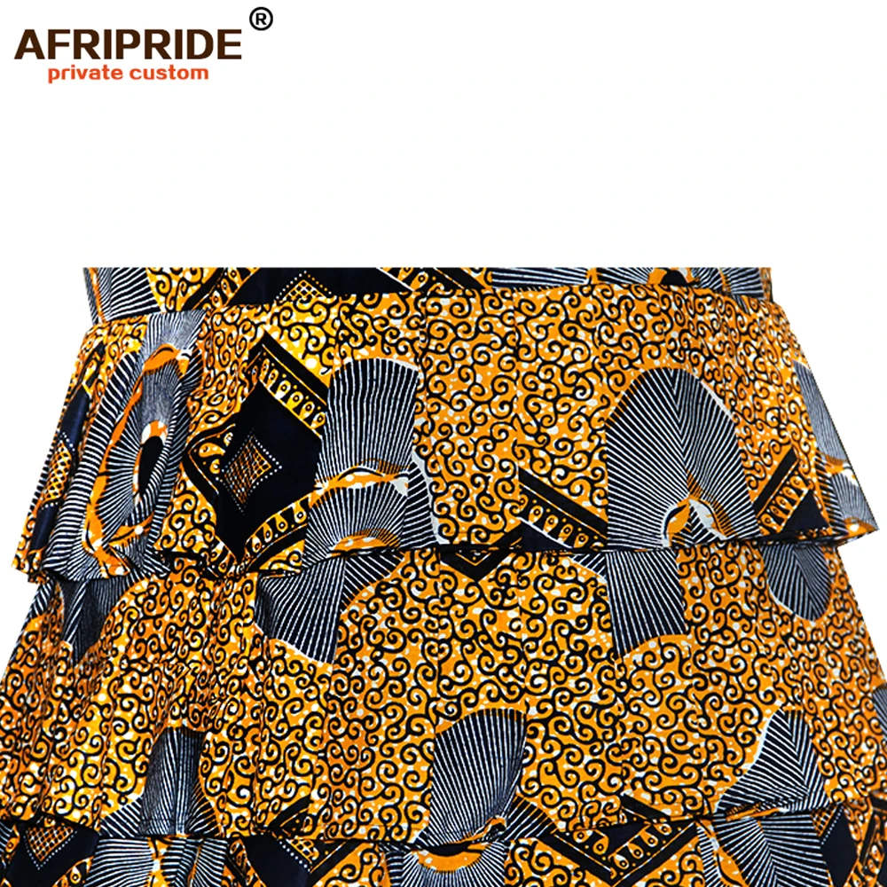 AFRIPRIDE осенний Африканский женский костюм из двух предметов топ с коротким