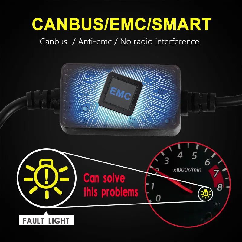 2 шт. светодиодный Canbus H7 Фары Лампы 10000лм/шт. 50 Вт ZES чип H8 HB4 H1 H11 Светодиодный