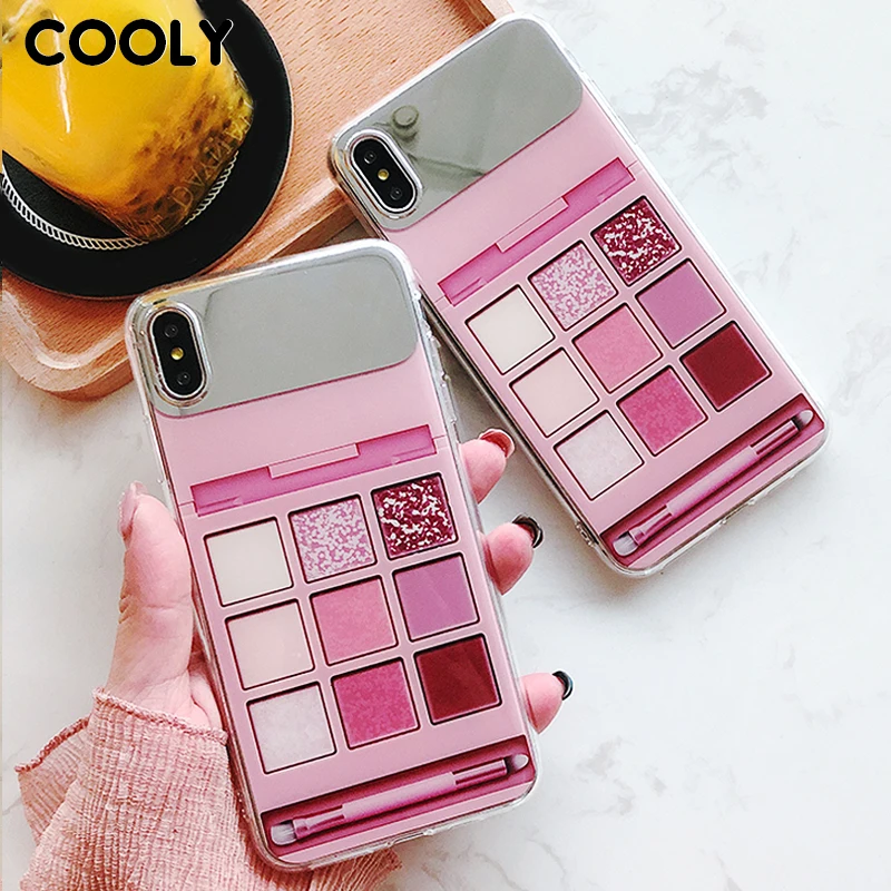 COOLY зеркало для одевания чехол iphone 6 6S 7 8 Plus XS Max XR X задняя крышка девочек Мягкий ТПУ