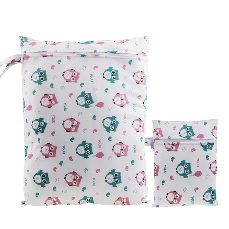 WEIXINBUY/Детские пеленки мешок 40*30 см+ 20*15 см один карман мокрый мешок для мальчиков и девочек одежда для малышей водонепроницаемый многоразовый подгузник Мумия сухой мешок
