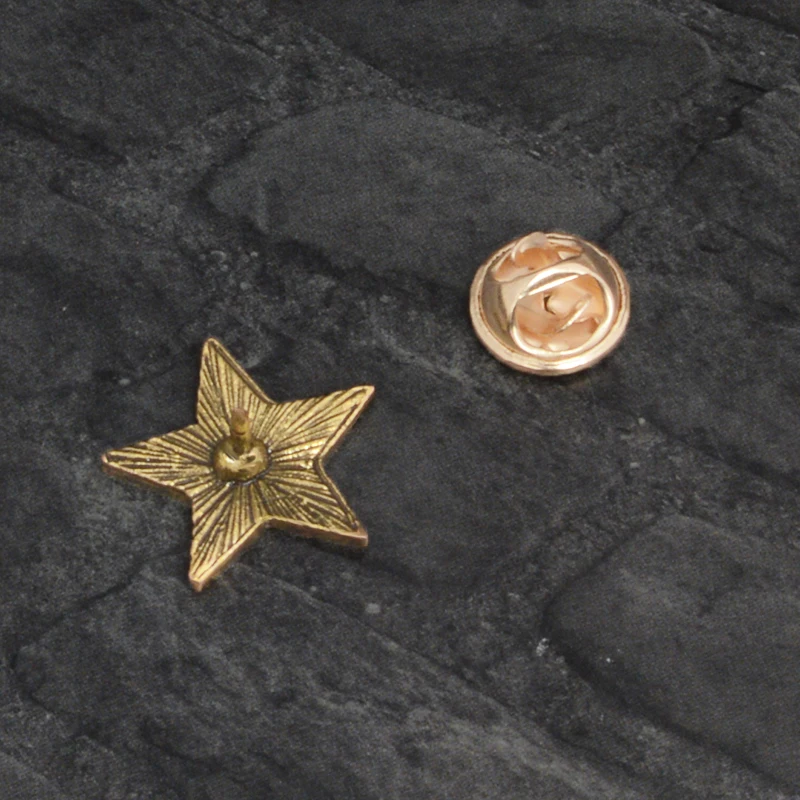 Красные звёздные эмблемы из молота и коммунизма значки в виде цифр броши