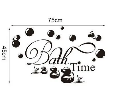 Время ванны пузыри Замачивание Расслабление наклейки на стену Съемная виниловая