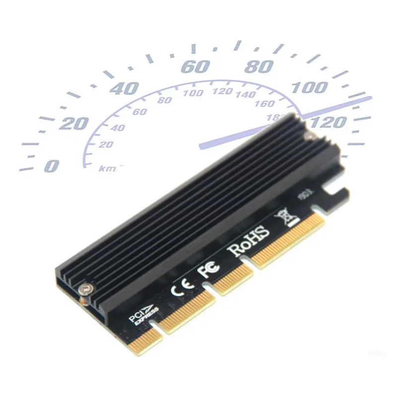 Адаптер M.2 NVME Raiser PCIE к M2 высокоскоростной совместимый светодиодный светодиодным
