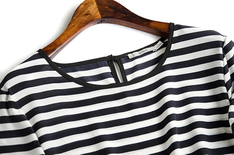 Модная Универсальная футболка из чистого шелка темно-синяя шелковая в