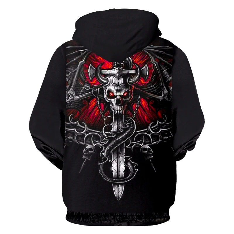 OGKB зимняя Новинка толстовка с капюшоном на молнии Мужская Горячая 3D печать