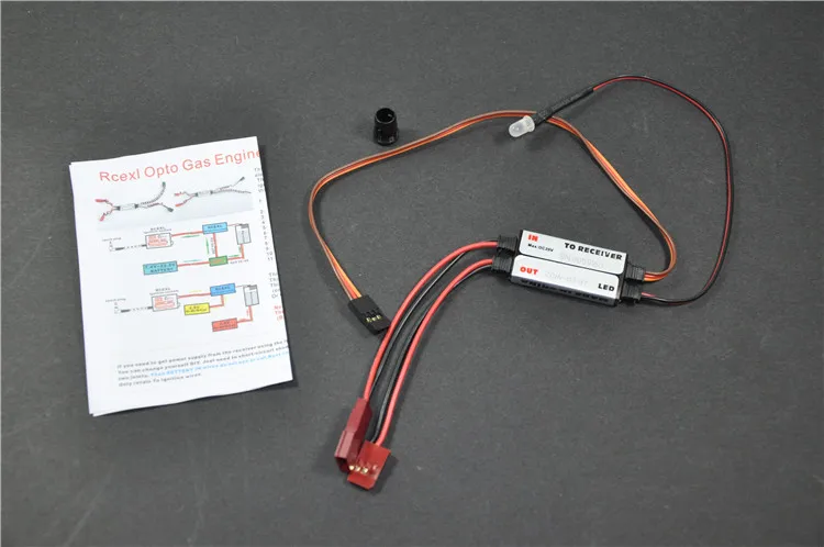 Rcexl rc Opto газовый двигатель выключатель с штекер Futaba DLA DLE DA зажигание отрезать