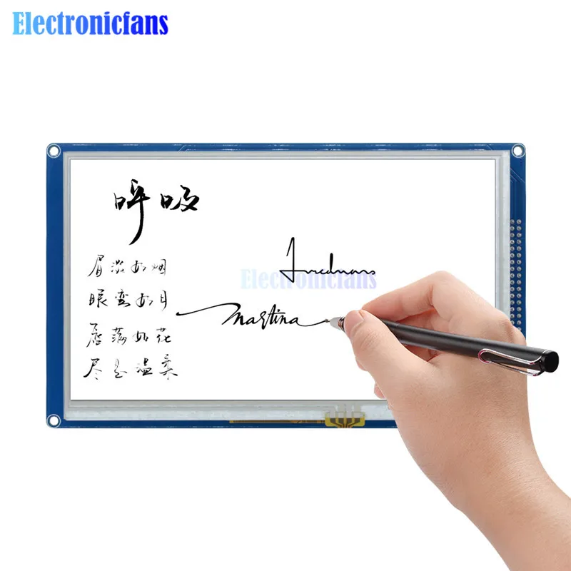 Большой " дюймовый TFT lcd экран 800x480 SSD1963 сенсорный PWM AVR PC модуль контроллера для Arduino Max 3,6 V Высокое качество красочное изображение