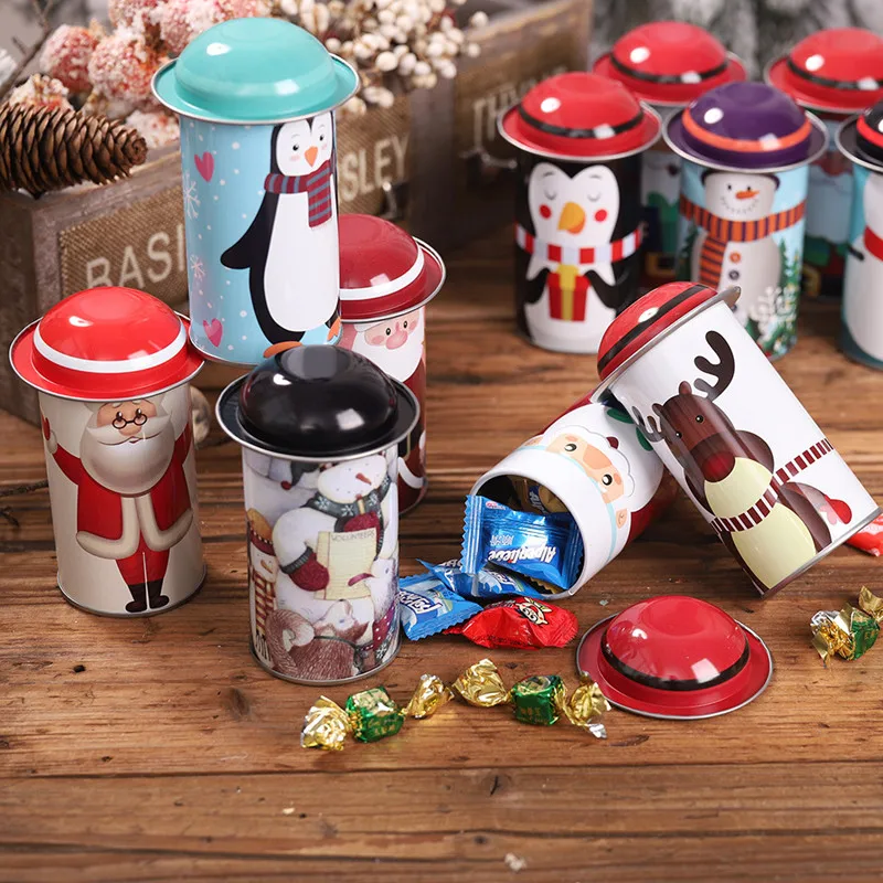 1 шт. Noel Санта Клаус красная коробка конфет драги Bauble рождественские украшения для дома украшения год подарок для детей Navidad