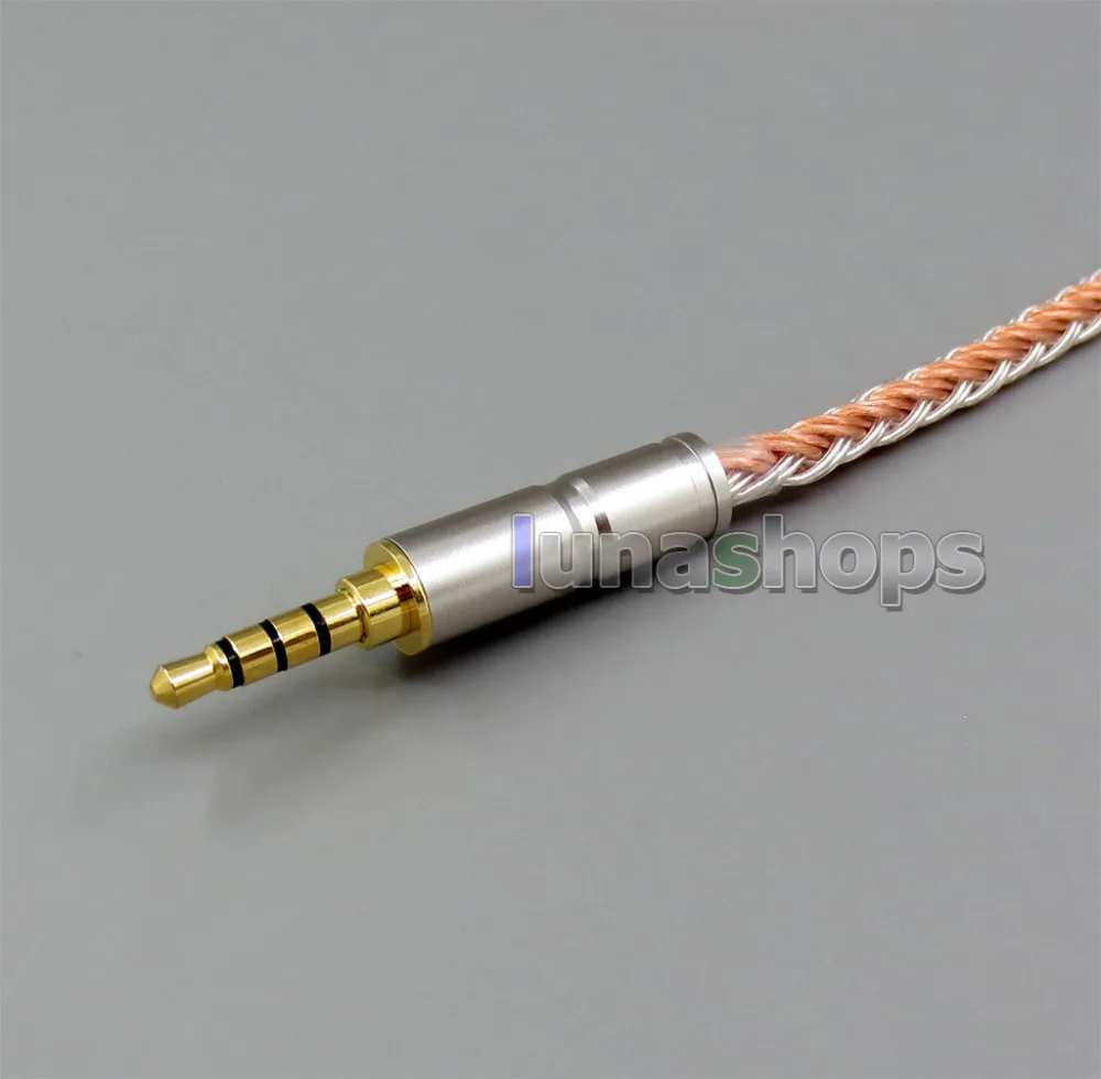 16 ядер Серебряный OCC Сменный кабель для Hifiman HE560 HE-350 HE1000 V2 наушников XLR 2,5 мм 4,4 мм 3,5 мм LN006021