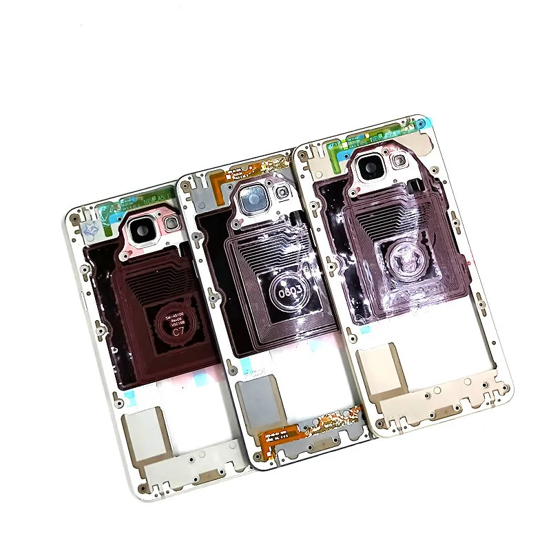 Для Samsung Galaxy A510 A5100 A5 2016 A510F средняя рамка Корпус с объективом камеры запасные