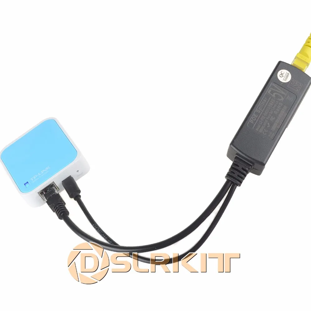 Активный сплиттер POE Micro USB питание по Ethernet 48V до 5V 2.4A для Raspberry Pi