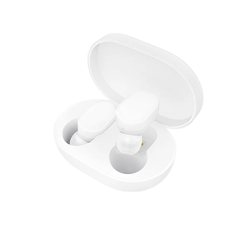 White Оригинальные Xiao mi AirDots Bluetooth наушники Молодежная версия стерео mi ni Беспроводная Bluetooth 5,0 гарнитура с mi c наушники - Цвет: White