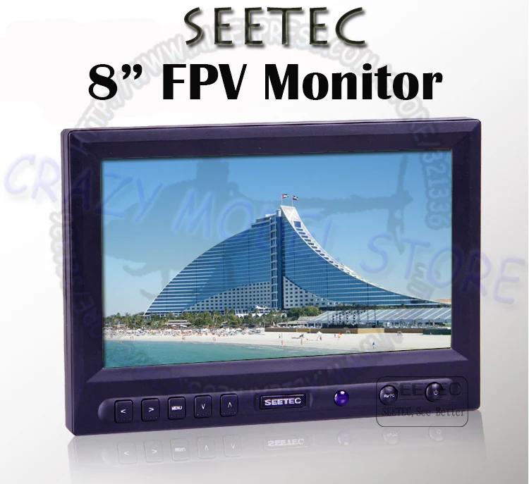SEETEC FPV 819A 8 &quotFPV HD монитор 800*480 без синего экрана лучшая аэрофотосъемка|fpv hd|hd fpvmonitor