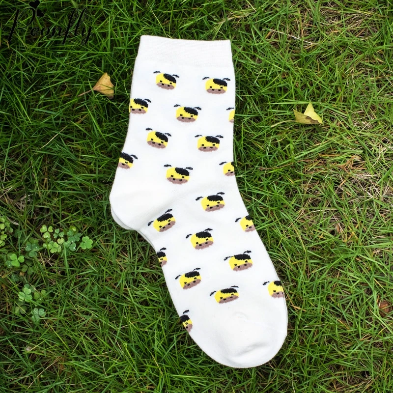 New creative Cartoon cute puppy pattern printing women socks Fashion Brand warm cotton 5 pairs/lot | Женская одежда
