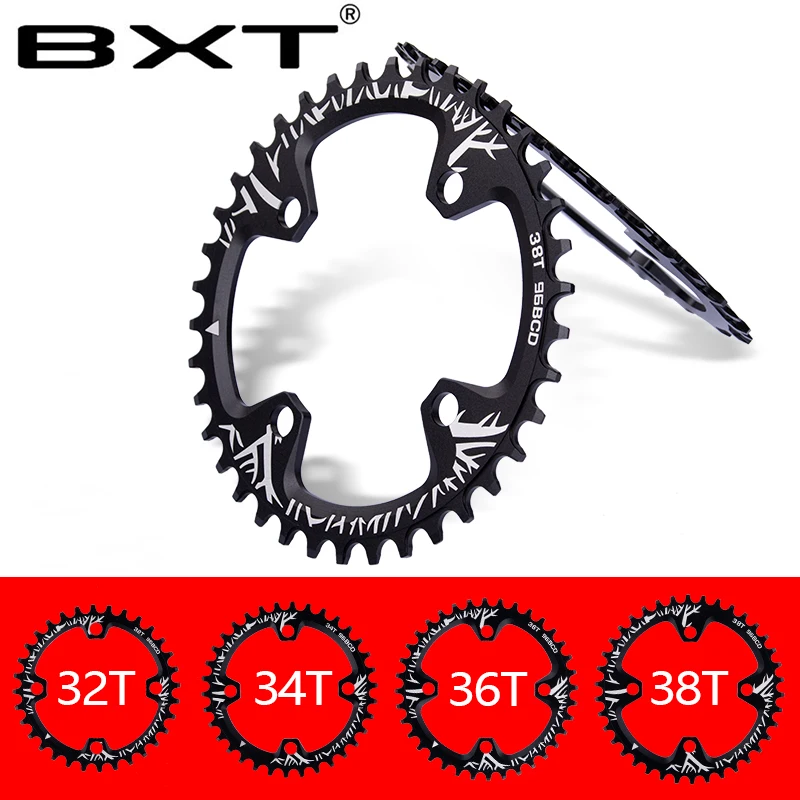 Велосипедная кривошипа 96BCD круглой формы 32 T/34 T/36 T/38 T MTB, велосипедная цепь, велосипедная цепь, круг, Кривошип, одна пластина