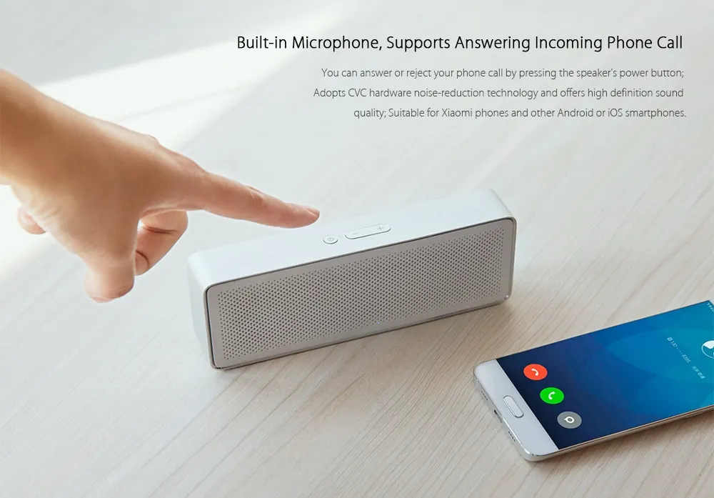 Xiaomi Bluetooth динамик квадратная коробка 2 HD стерео динамик Hands-free портативный беспроводной динамик Bluetooth 4,2 mp3-плеер