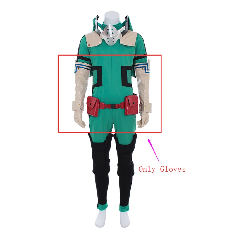 Косплей diy аниме My Hero academic 3 Boku no Akademia Izuku Midoriya перчатки косплей реквизит длинные